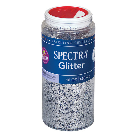 SPECTRA Glitter, Silver, 1 lb. Jars, PK2 P0091710